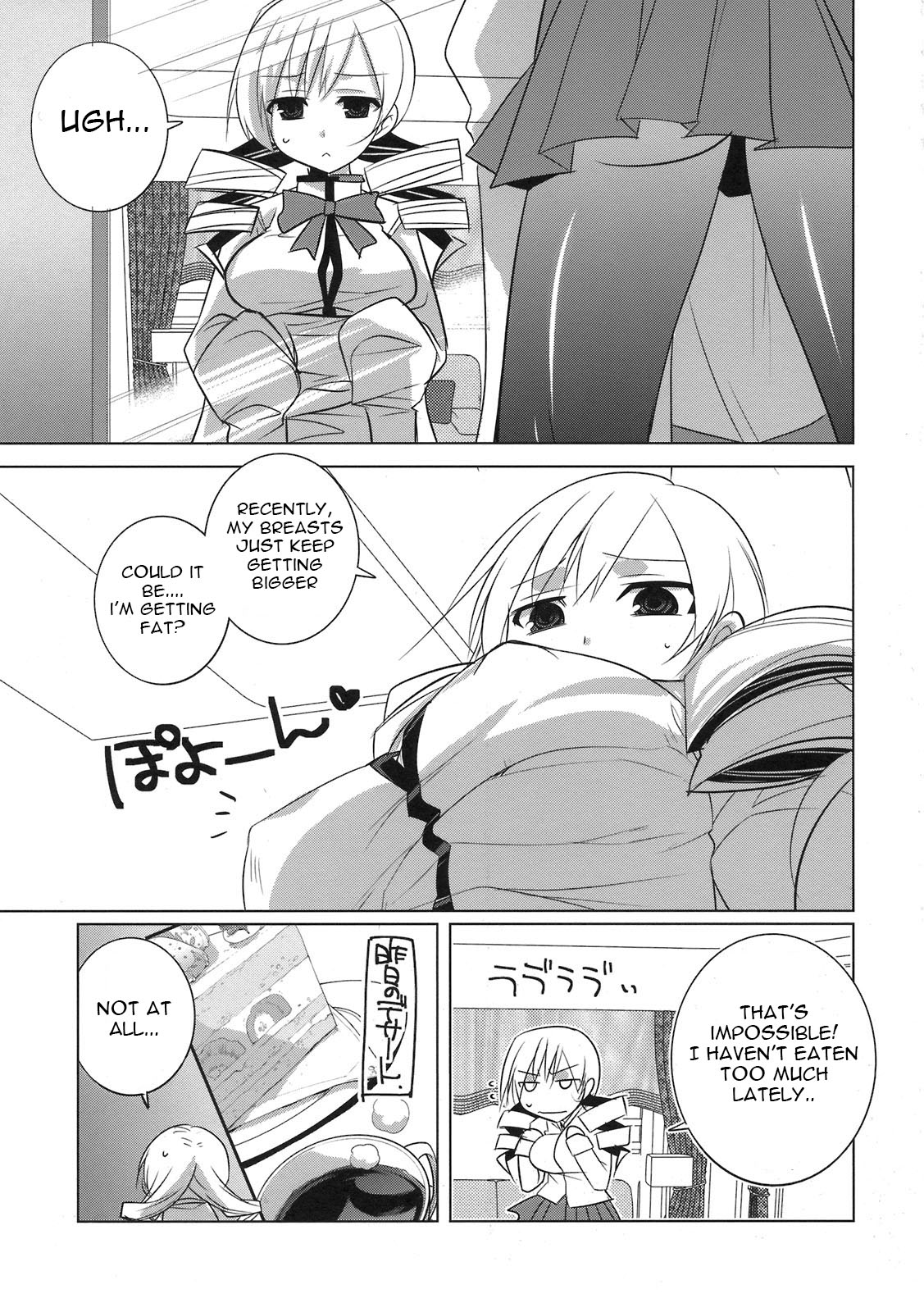 Saikin Seifuku no Mune ga Kitsuku nattekite Okomari no Yousu no Mami-san. page 3 full
