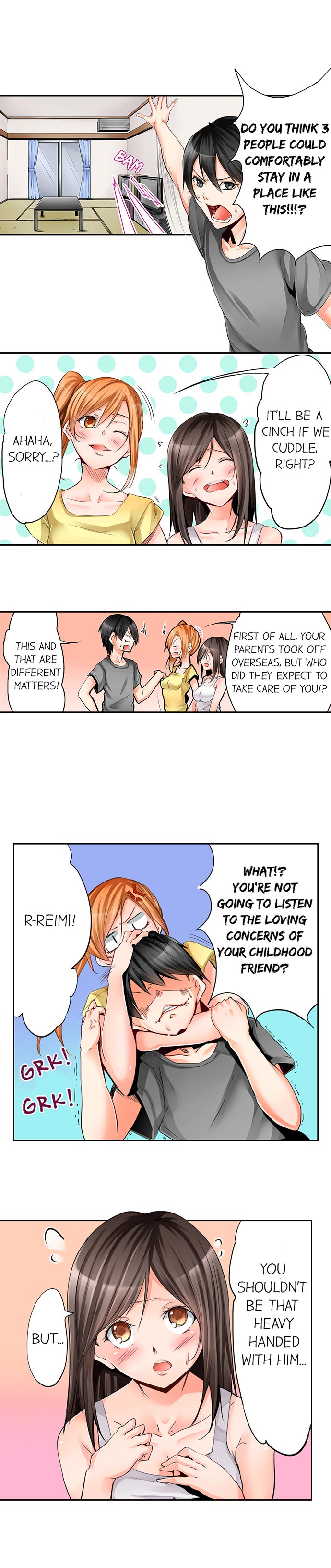 Yojouhan de Micchaku 3P Otomarikai! - The Secret 3P Sleepover in a 7 Square Meter Room! page 4 full