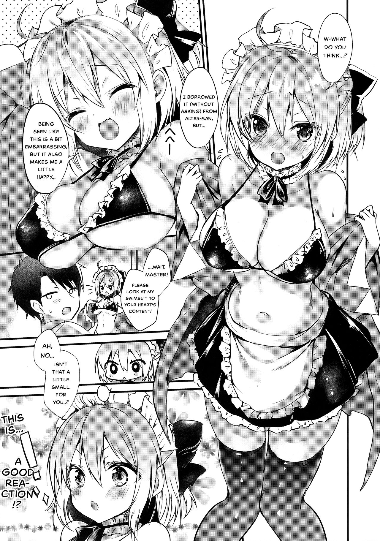 Master Daisuki Wanko-kei Mizugi Maid na Okita-san | Dog-type Swimsuit Maid Okita who loves Master page 3 full