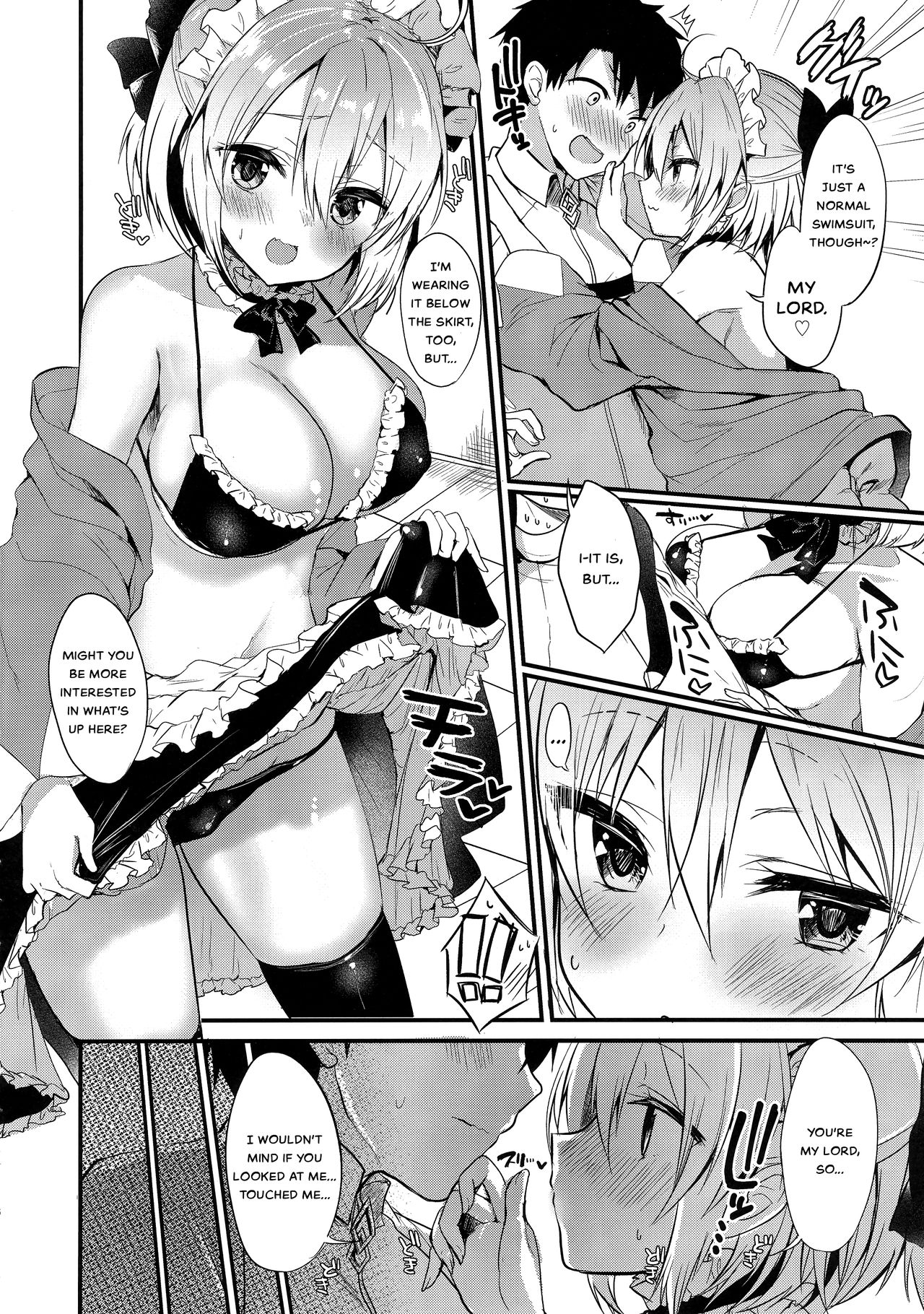 Master Daisuki Wanko-kei Mizugi Maid na Okita-san | Dog-type Swimsuit Maid Okita who loves Master page 4 full