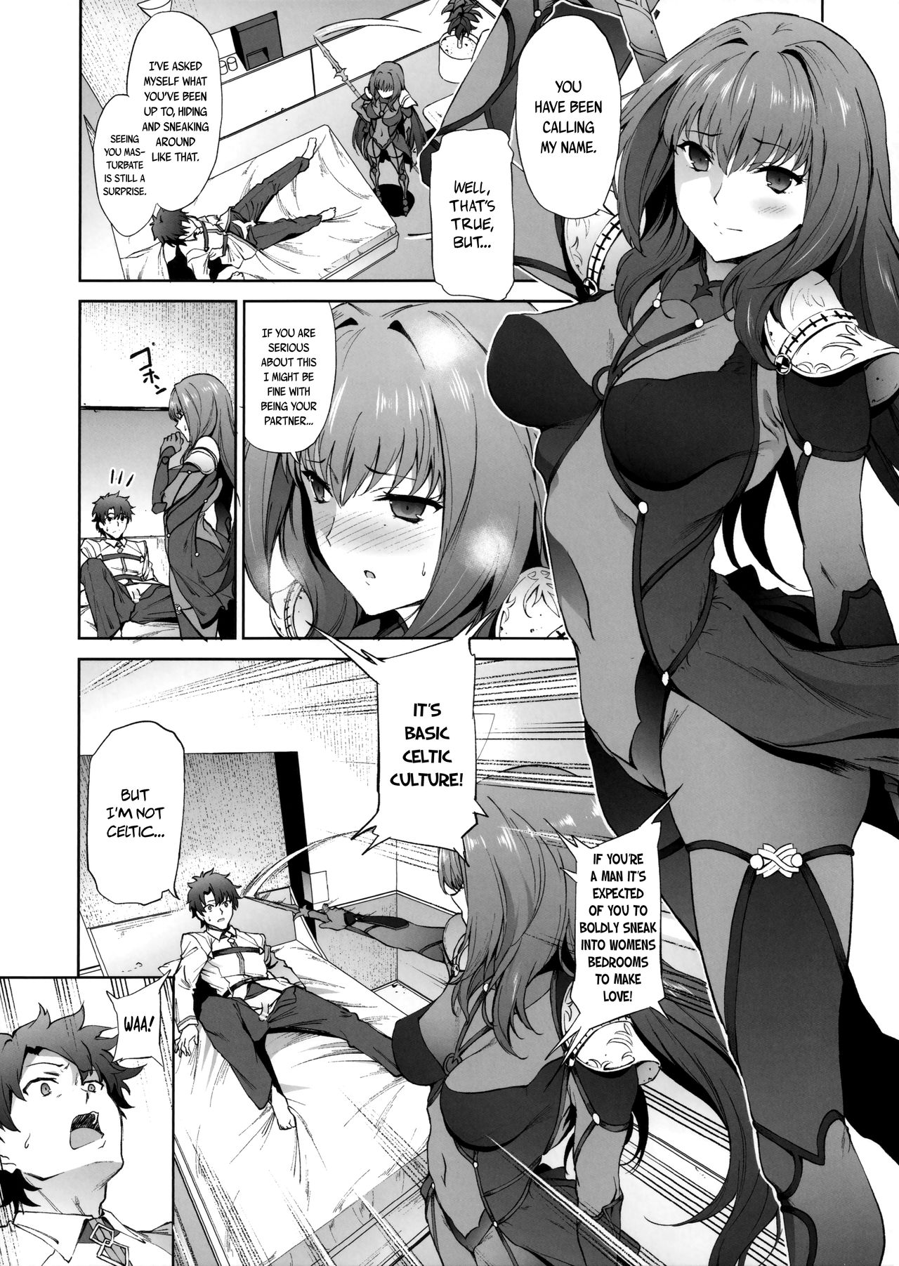 Scathach-shishou ni Okasareru Hon | Book About Mistress Scathach Violating Me page 4 full