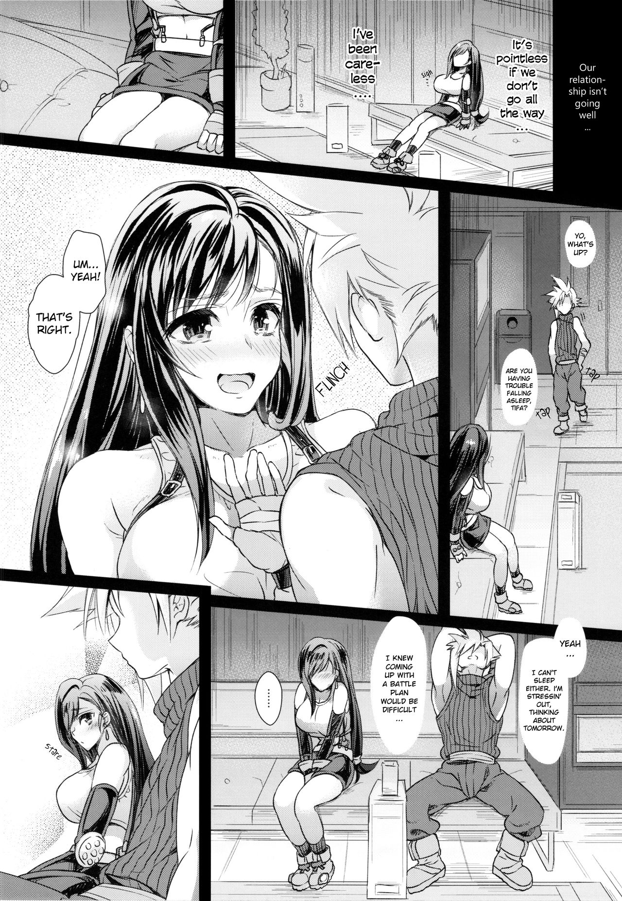 Futanari Doutei Tifa San -Junjou- Inran Mesuchinpo Kairaku Ochi + Paper page 6 full