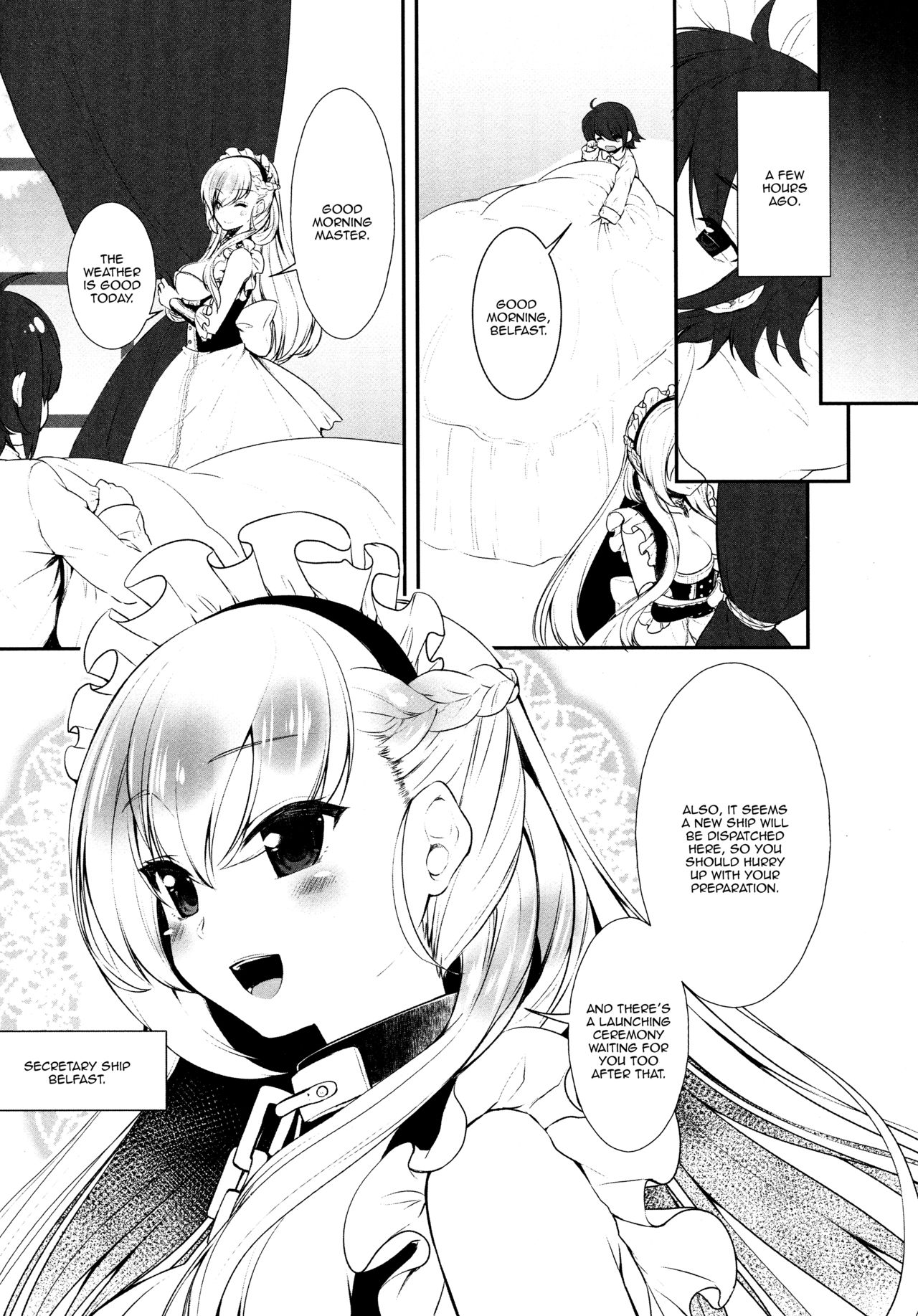 Belfast desu, Goshujin-sama. | My name's Belfast, Master. page 3 full