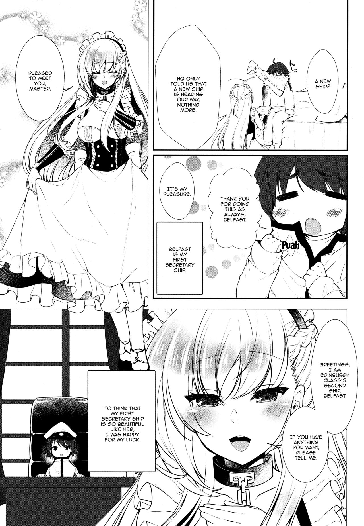 Belfast desu, Goshujin-sama. | My name's Belfast, Master. page 4 full