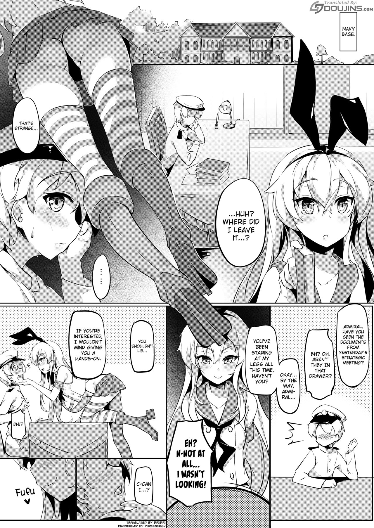 Teitoku no Shota Chinpo ga Itakunaru made Shimakaze ga Tomaranai | Shimakaze Won't Stop Until the Little Admiral's Dick Starts Hurting page 2 full