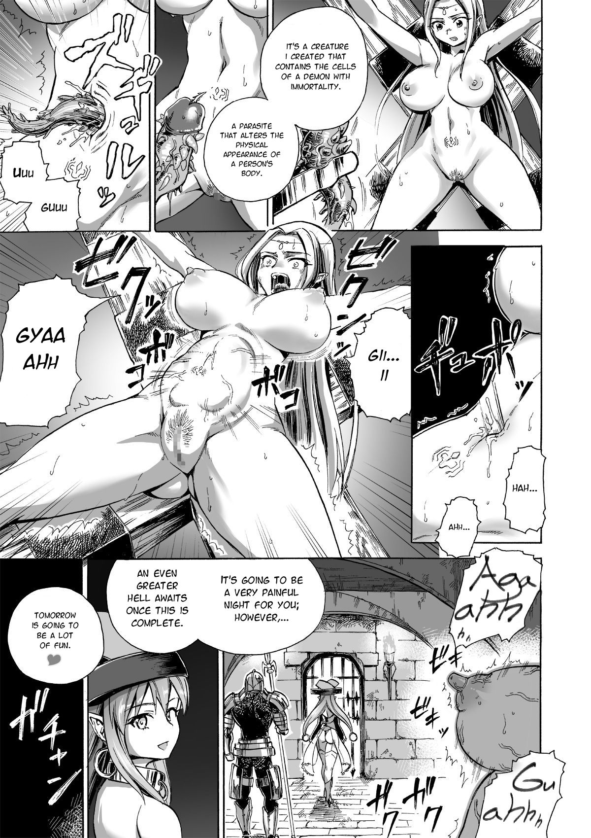 Majo no Rakujitsu 2 -Kagyaku- | Witch's Final Hour 2 -Cruel Torture- page 4 full