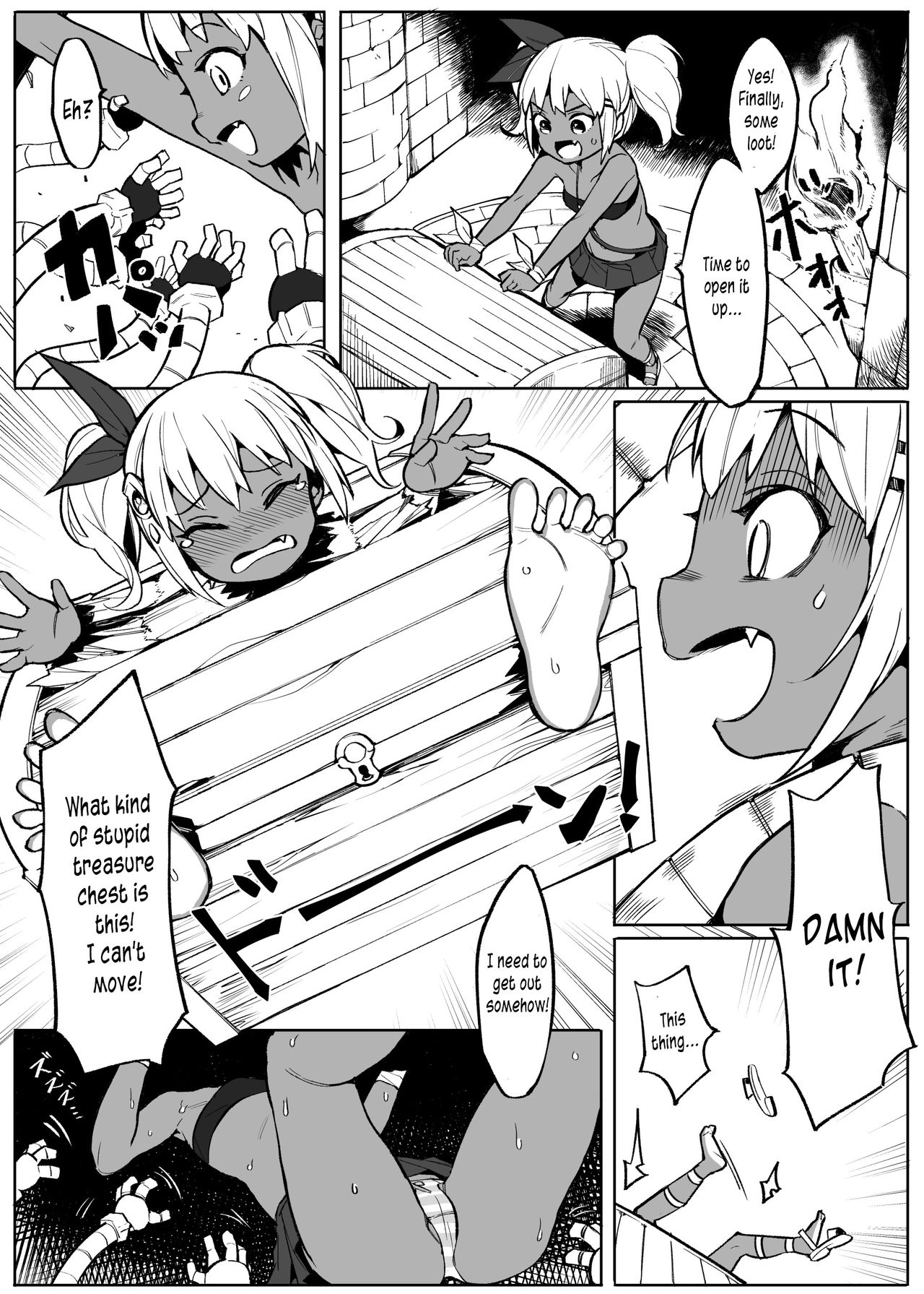 Bishoujo Touzoku Kusuguri Trap Dungeon! | Thief Girl and Tickling Trap Dungeon! page 6 full