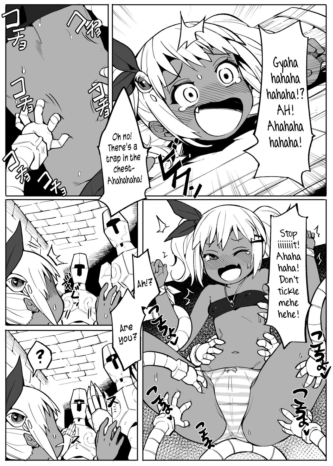 Bishoujo Touzoku Kusuguri Trap Dungeon! | Thief Girl and Tickling Trap Dungeon! page 7 full