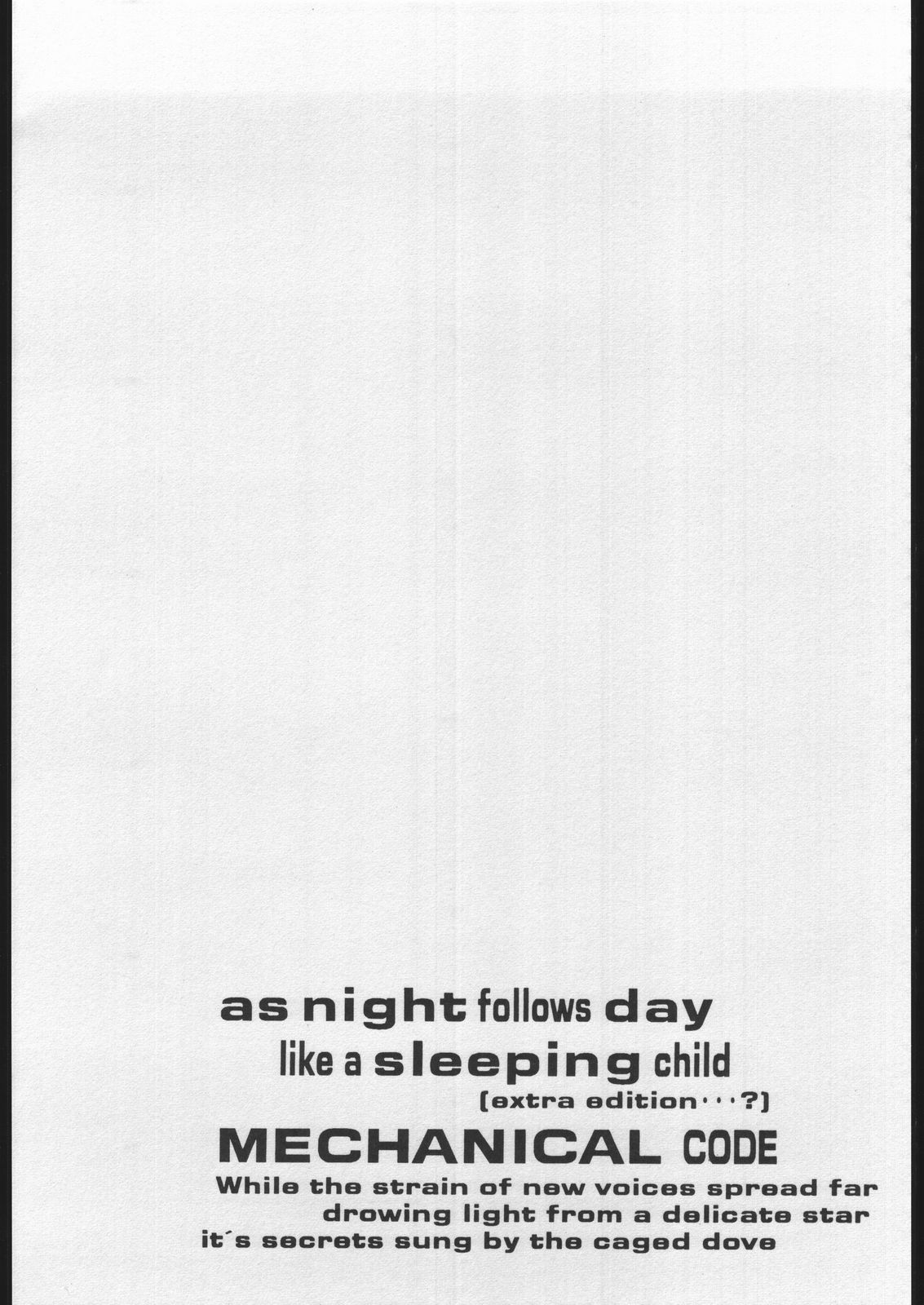 AS NIGHT FOLLOWS DAY like a sleeping child page 3 full