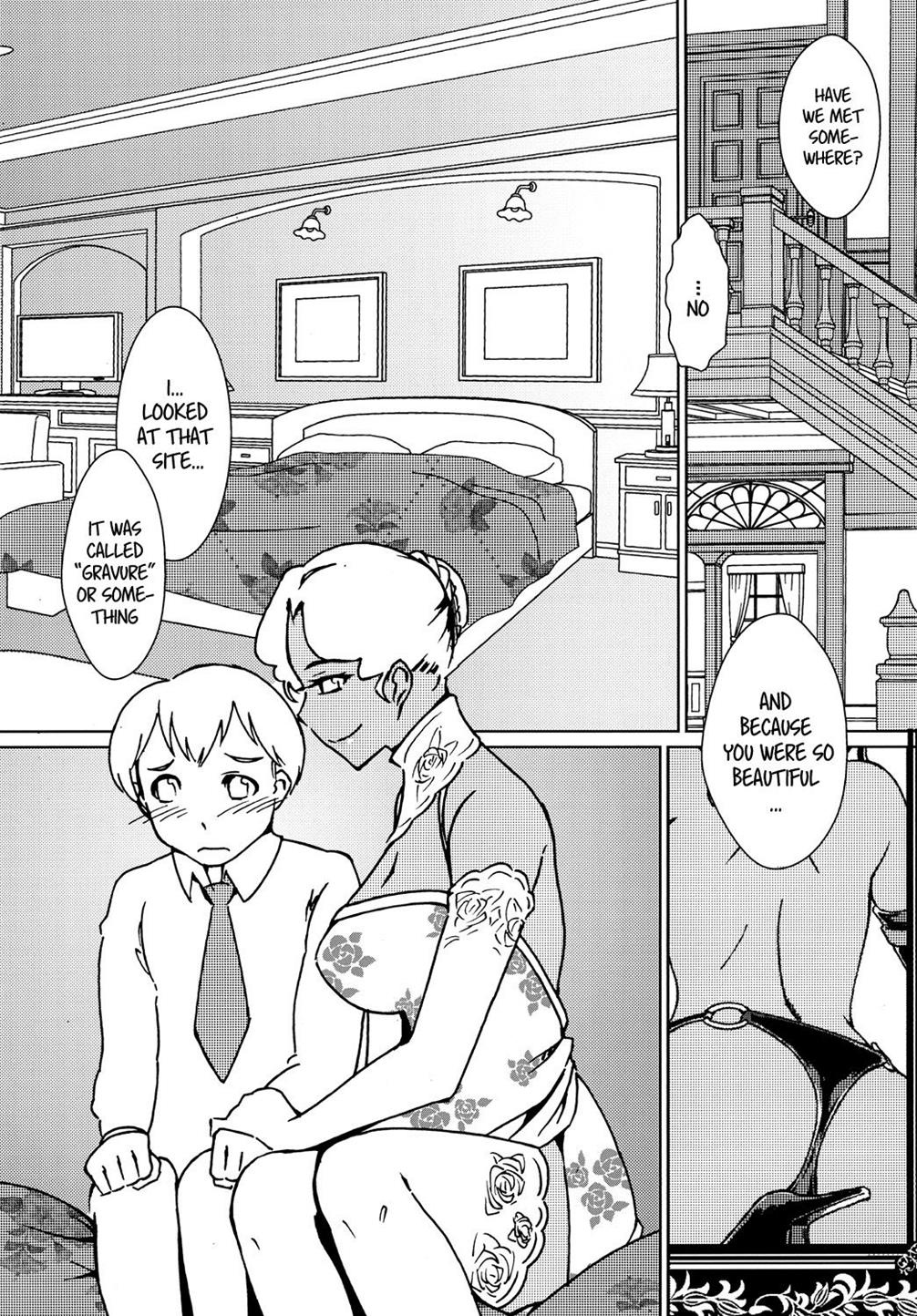 Kasshoku Oneesan no Fudeoroshi Ver. 3 | Brown Lady Takes His First Time Ver. 3 page 7 full