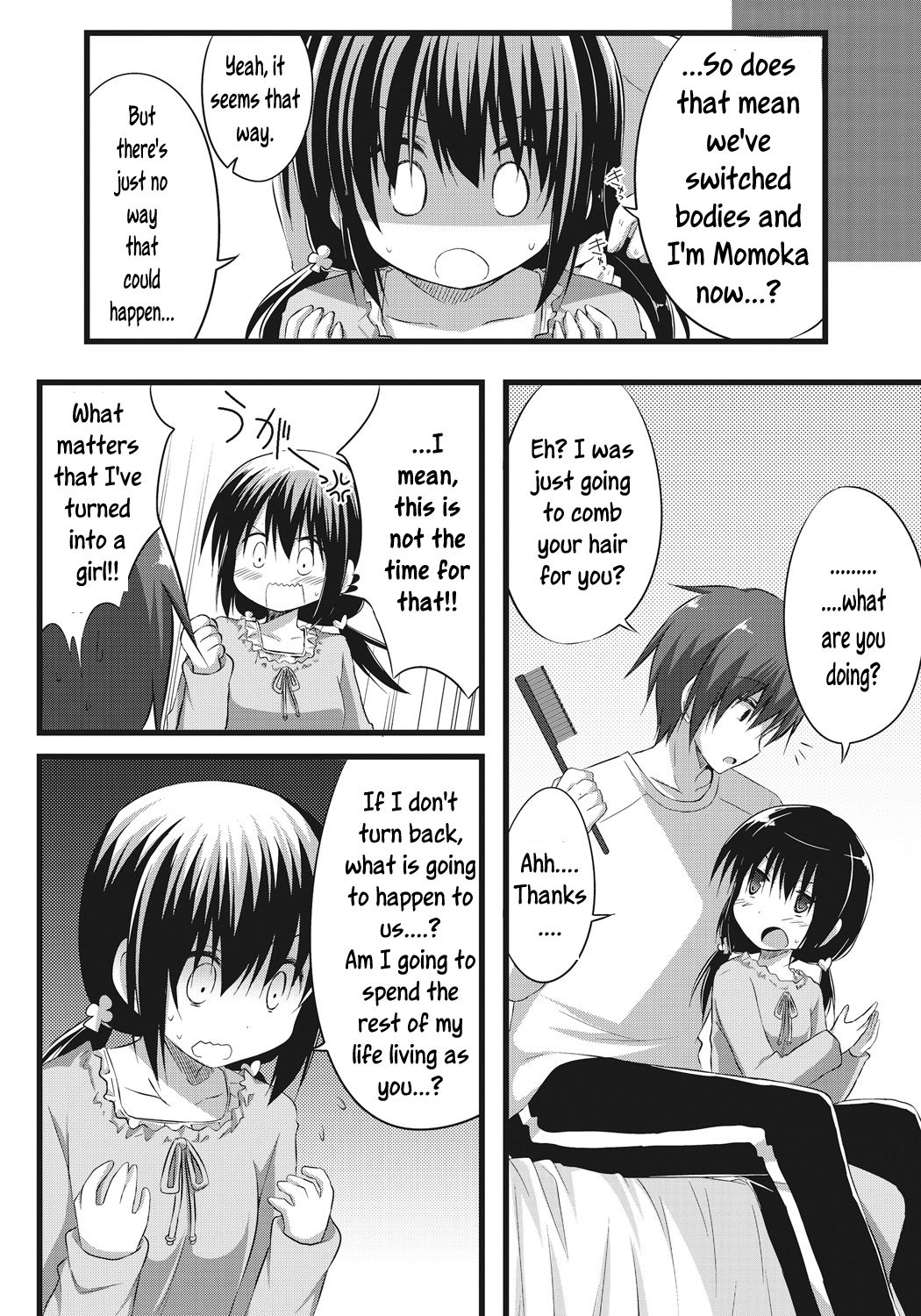 Onii-chan to Exchange!! ~Bro-con na Imouto to Ani no Karada ga Irekawatte Shimatta Jian~ page 10 full