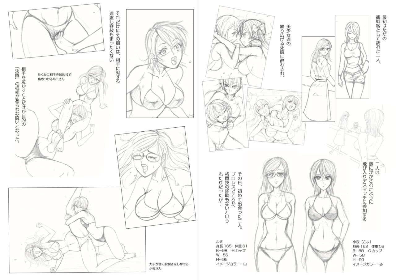 Moewrest 15 Tobiiri Death Match Sayo vs Rumi <Kouhen> page 2 full