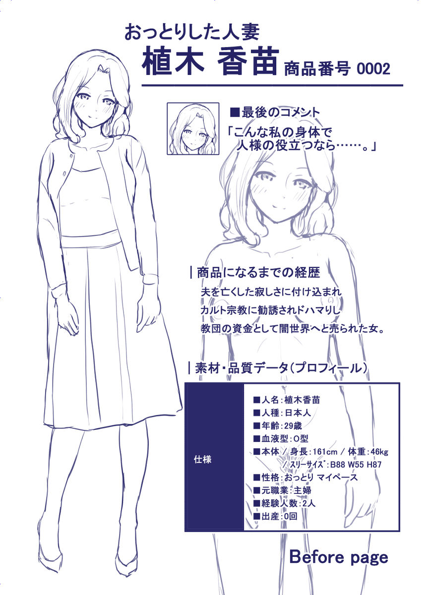 Botsu Kikaku “Nyotai Kaizou Catalog” page 3 full