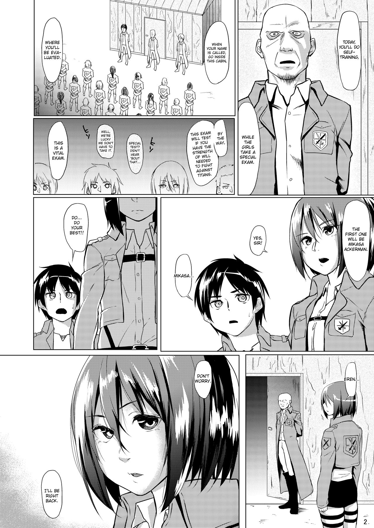 Mikasa to Kibishii Shiken!! | Mikasa's rough training page 4 full