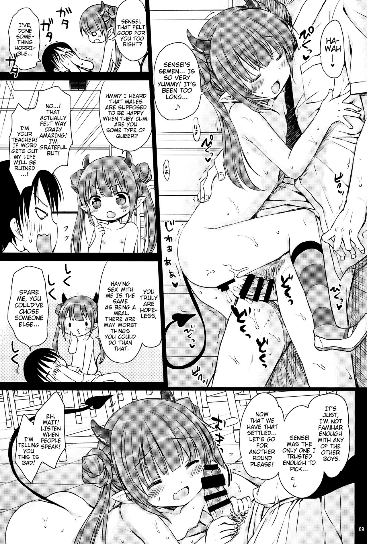 Loli Succubus no Oshokuji Time | Loli Succubus' Mealtime page 9 full
