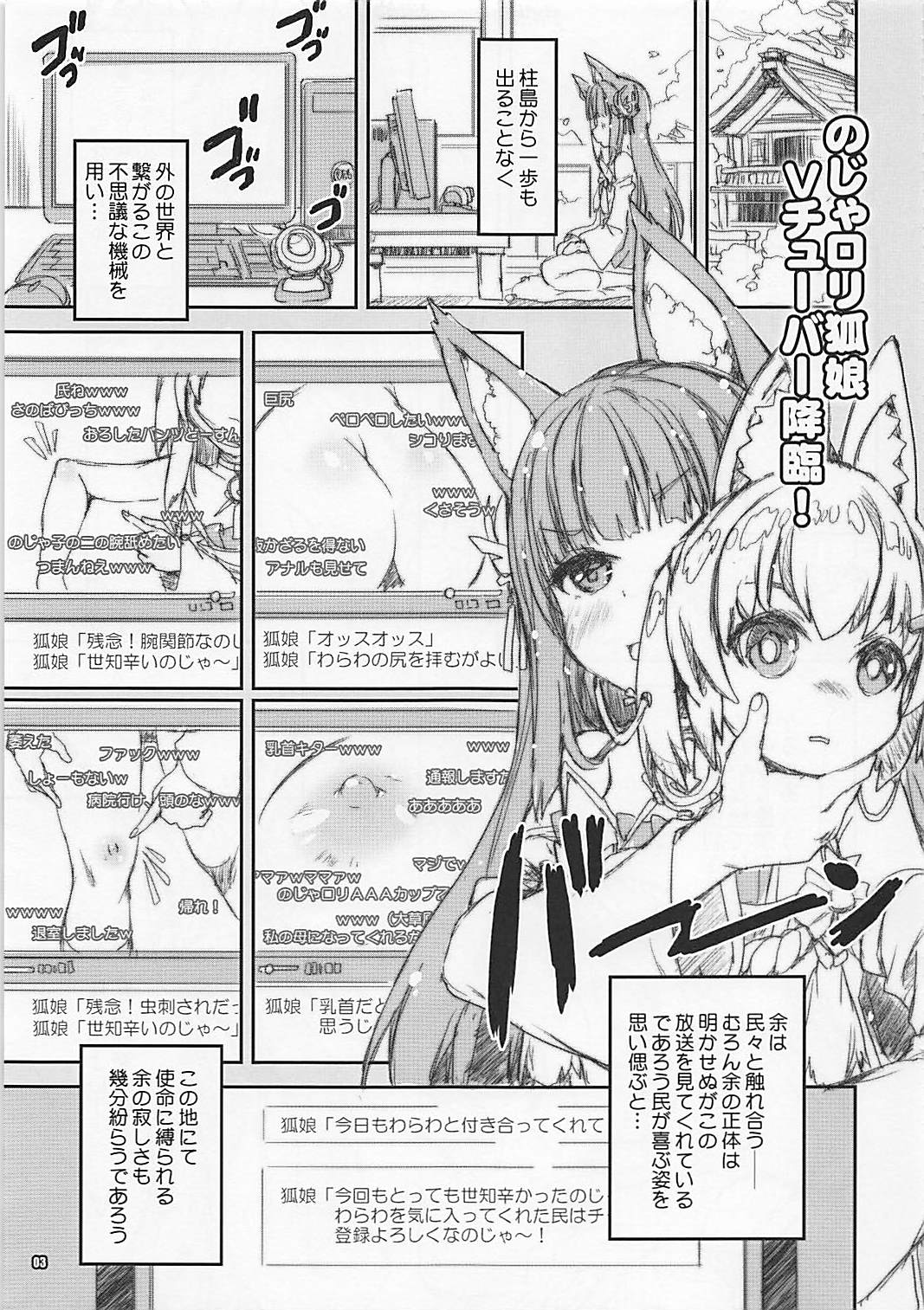 Virtual Noja Loli Kitsune Musume Choudokyuu Senkan Nagato page 3 full
