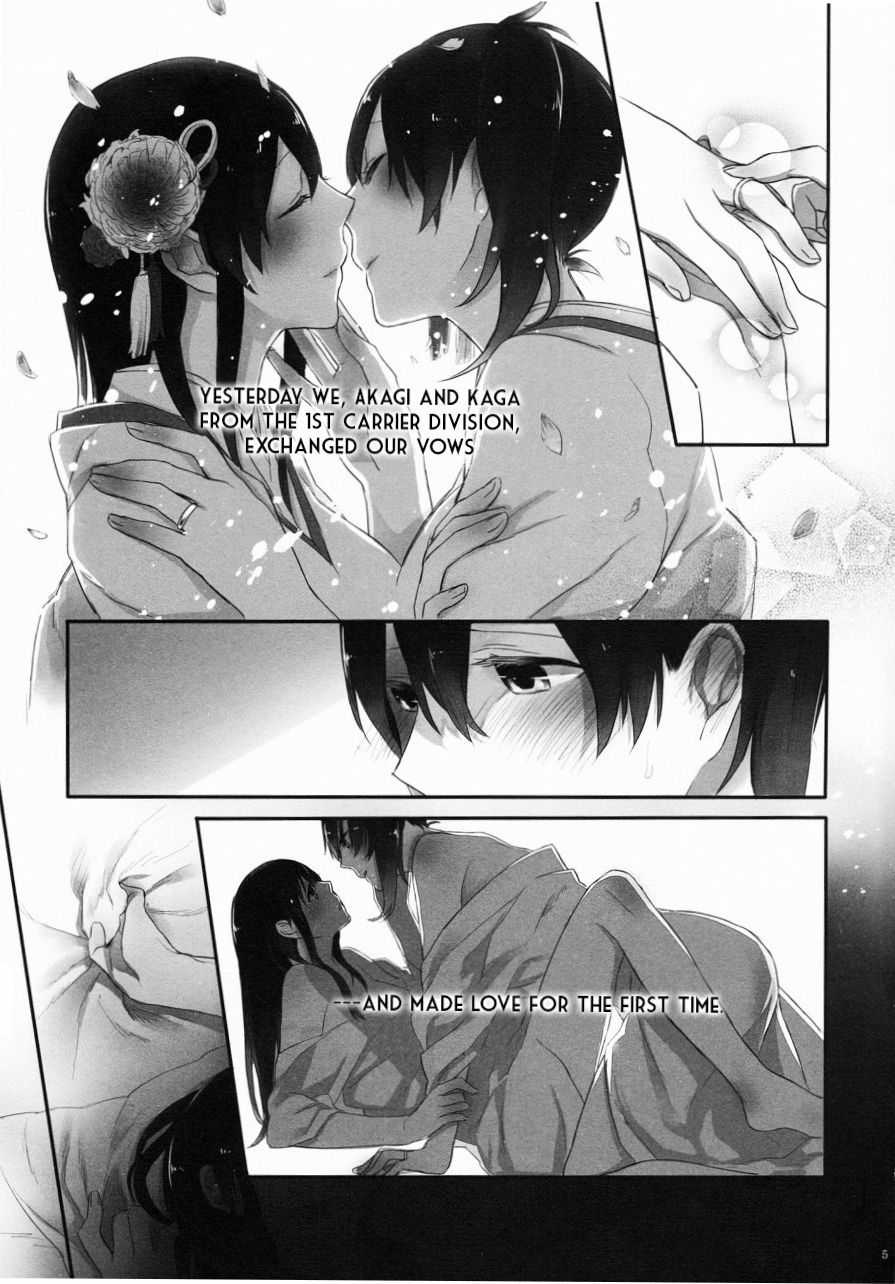 Akagi x Kaga Shinkon Shoya Anthology - 1st bite ~Hokori no Chigiri~ page 7 full