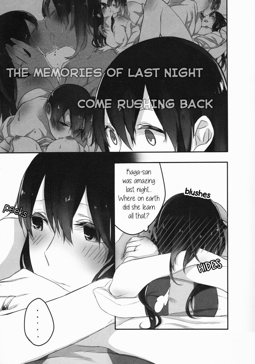 Akagi x Kaga Shinkon Shoya Anthology - 1st bite ~Hokori no Chigiri~ page 9 full