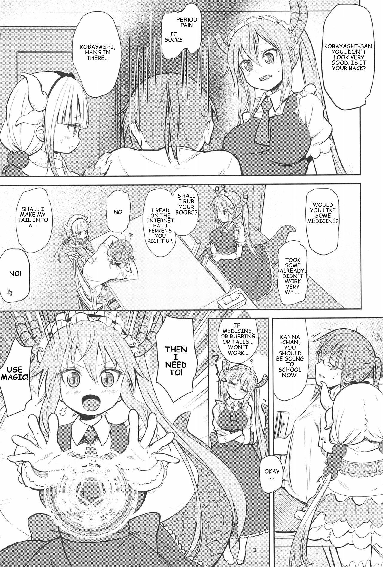 Kobayashi-san-chinpo no Maid Dragon | Miss Kobayashi's Dick page 3 full