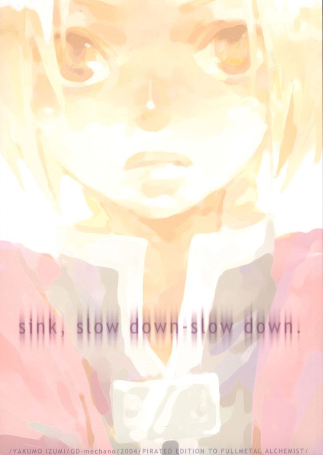 sink, slow down-slow down. page 1 full
