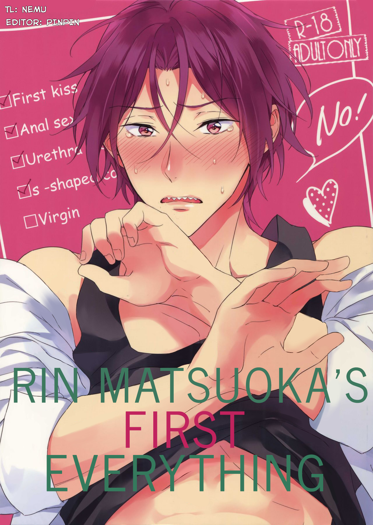 Matsuoka Rin no Hajimete Zenbu. | Rin Matsuoka's First Everything page 1 full