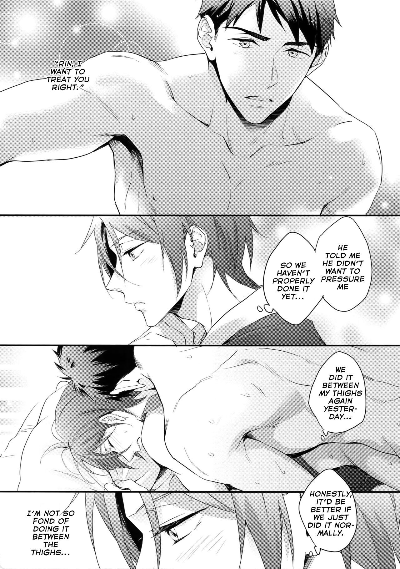 Matsuoka Rin no Hajimete Zenbu. | Rin Matsuoka's First Everything page 6 full
