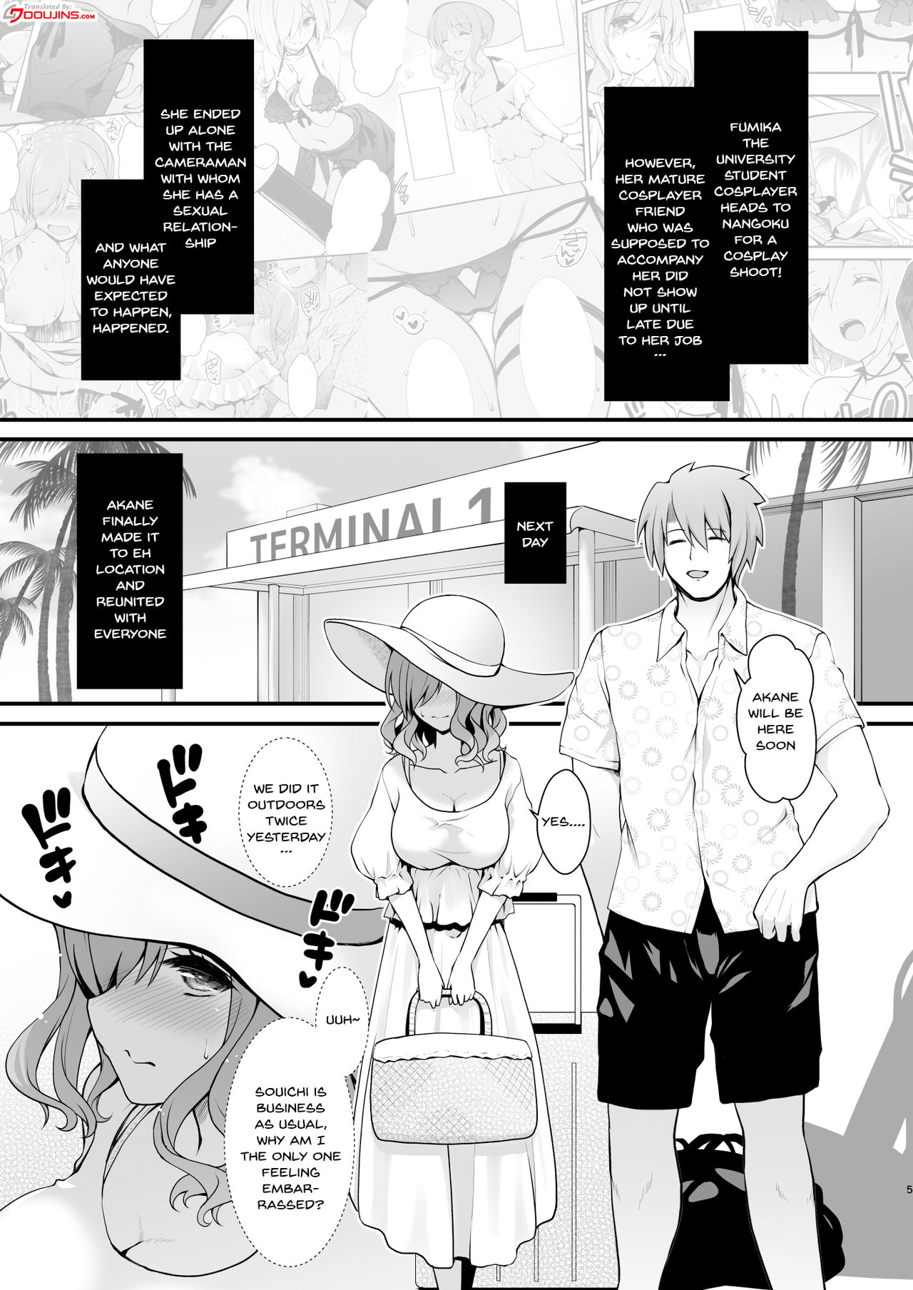 Shinya no Hotel-nai Mizugi Satsuei - Kareshi Fuzai no Cosplay Chakui Rankou | The Effects of Getting Drunk Late At Night page 4 full