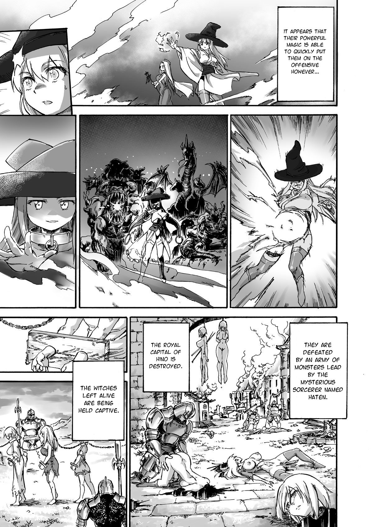 Majo no Rakujitsu -Kakei- | Witch's Final Hour ~ Fiery Execution page 4 full