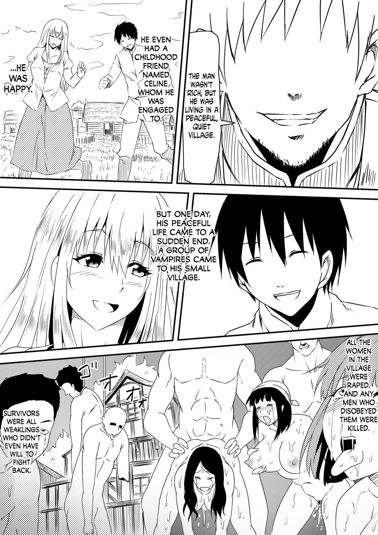 Kyuuketsuki ni Okasaremakutta Konyakusha ga Ageku ni Jishin mo Kyuuketsuki-ka Shite Semeru Gawa ni Naru Hanashi page 4 full
