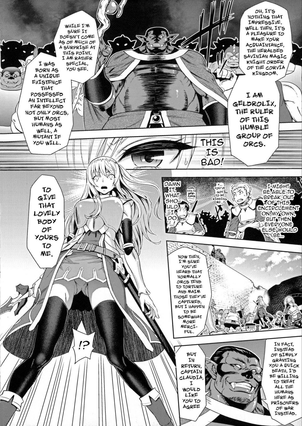 Erona ~Orc no Inmon ni Okasareta Onna Kishi no Matsuro~ | Erona ~The Fall of a Beautiful Knight Cursed with the Lewd Mark of an Orc~ Ch. 1-6 page 8 full