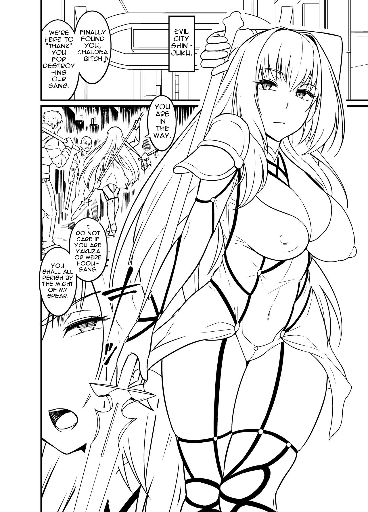Scathach vs Chinpira page 1 full