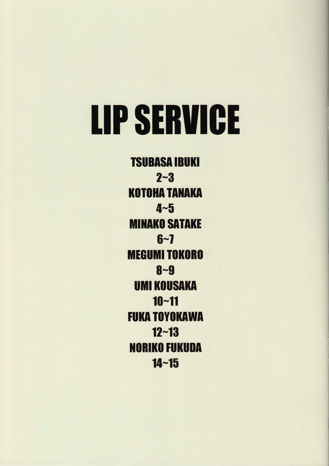 LIP SERVICE page 2 full