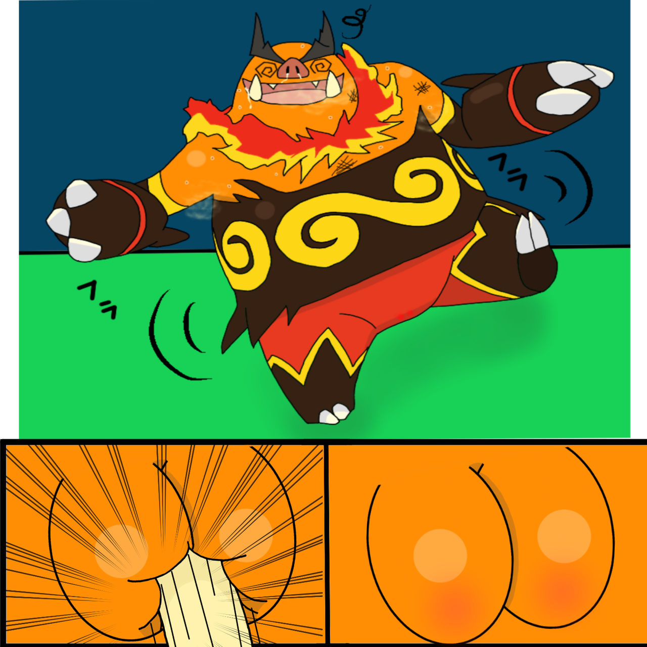 投稿100作目記念マンガ エンブオーｖｓミミロップ page 7 full