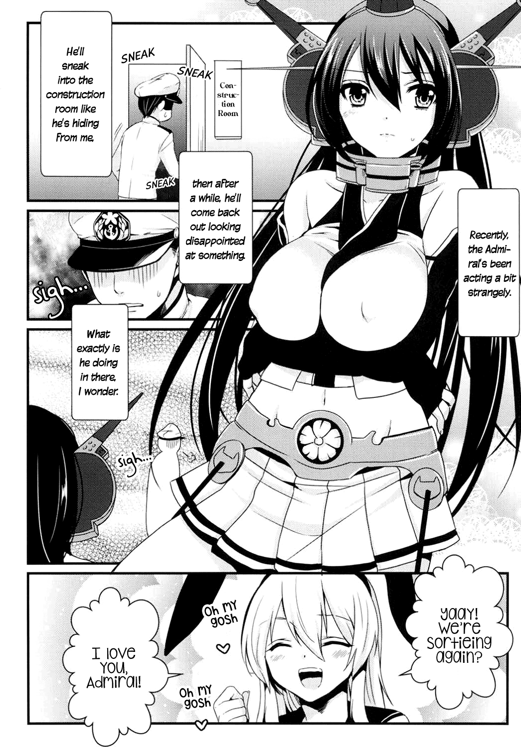 Saikin, Teitoku no Yousu ga Chotto Okashii no daga | Recently, the Admiral's been acting a bit strangely page 2 full