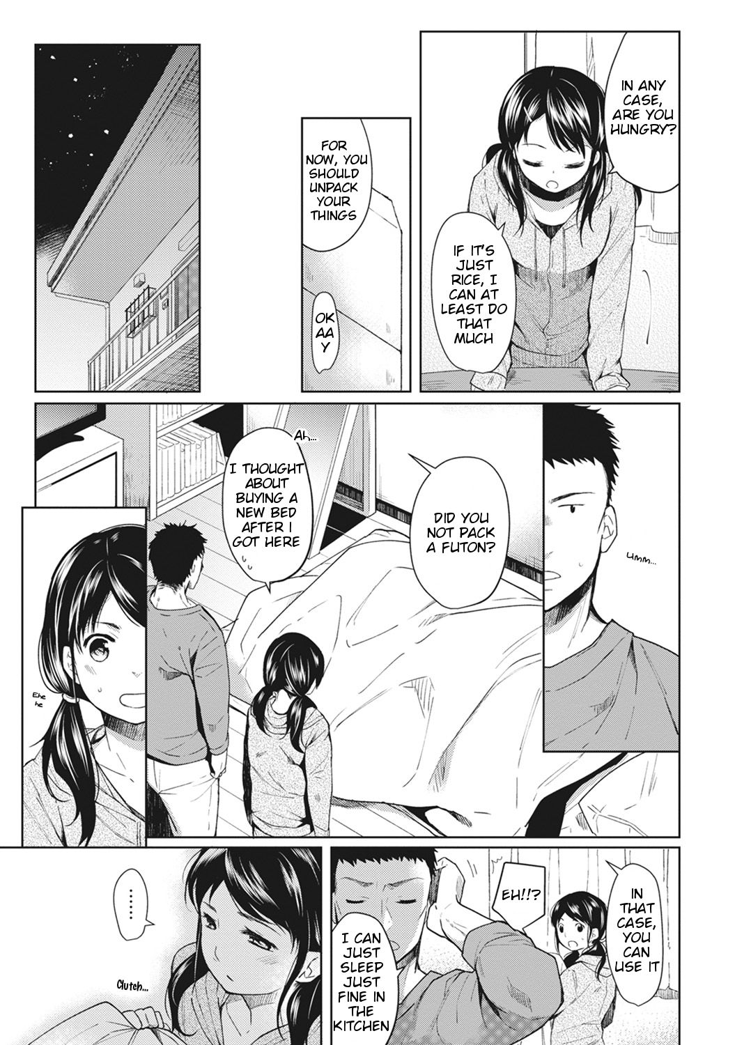 1LDK+JK Ikinari Doukyo? Micchaku!? Hatsu Ecchi!!? Ch. 1 page 6 full