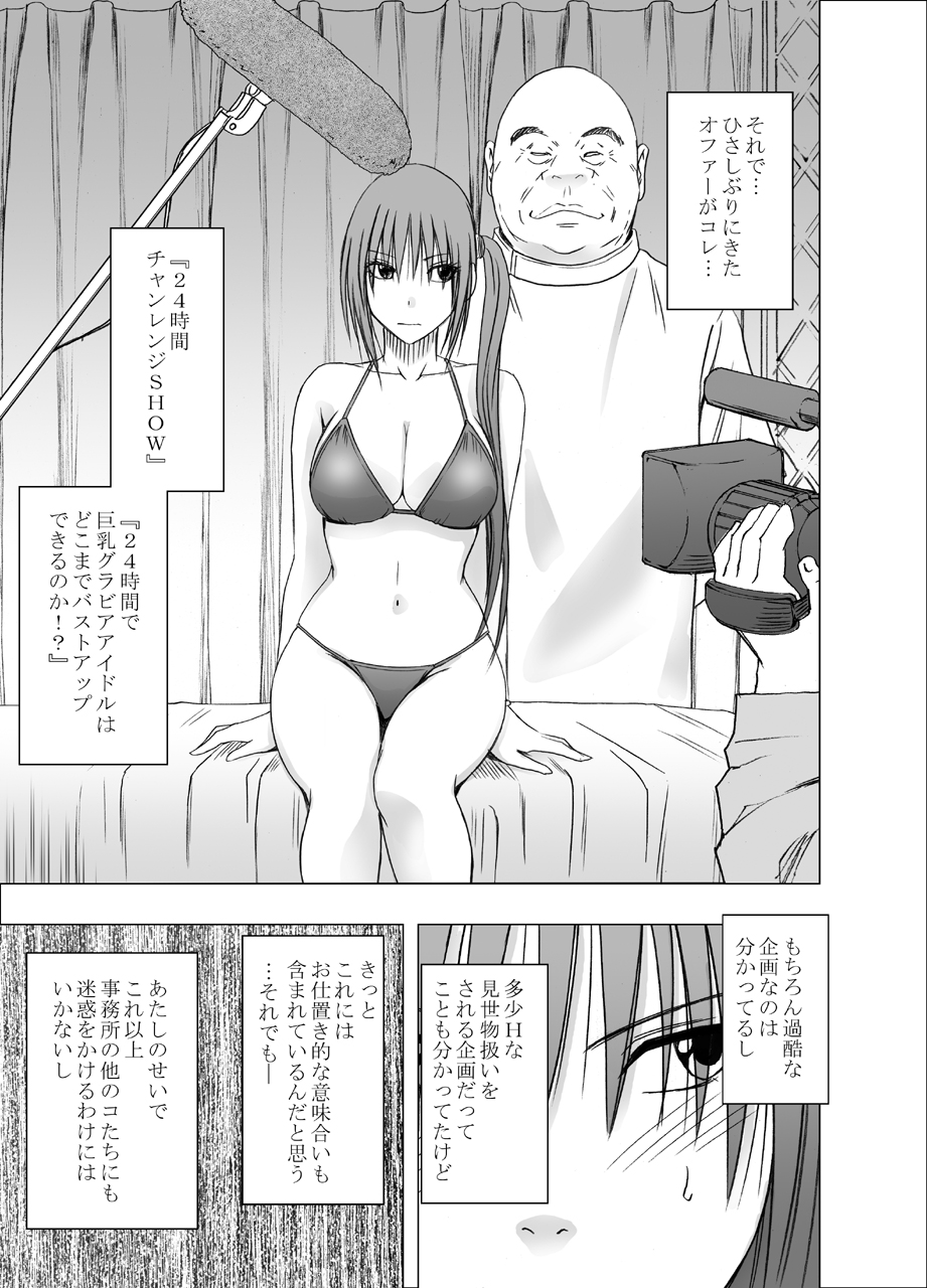 24-jikan Taikyuu Ero Massage -Namahousou no Net Televi de Hamerateta Kyonyuu Idol- page 5 full