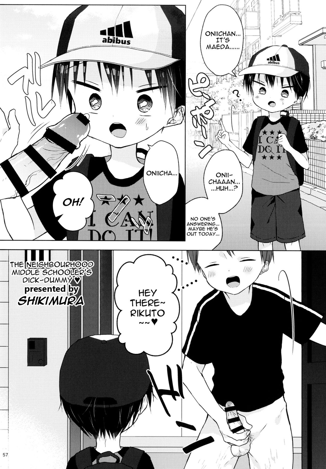 Kinjo no DC ga Oshaburi Ochinchin | The Neighborhood Middle Schooler's Dick-Dummy page 1 full