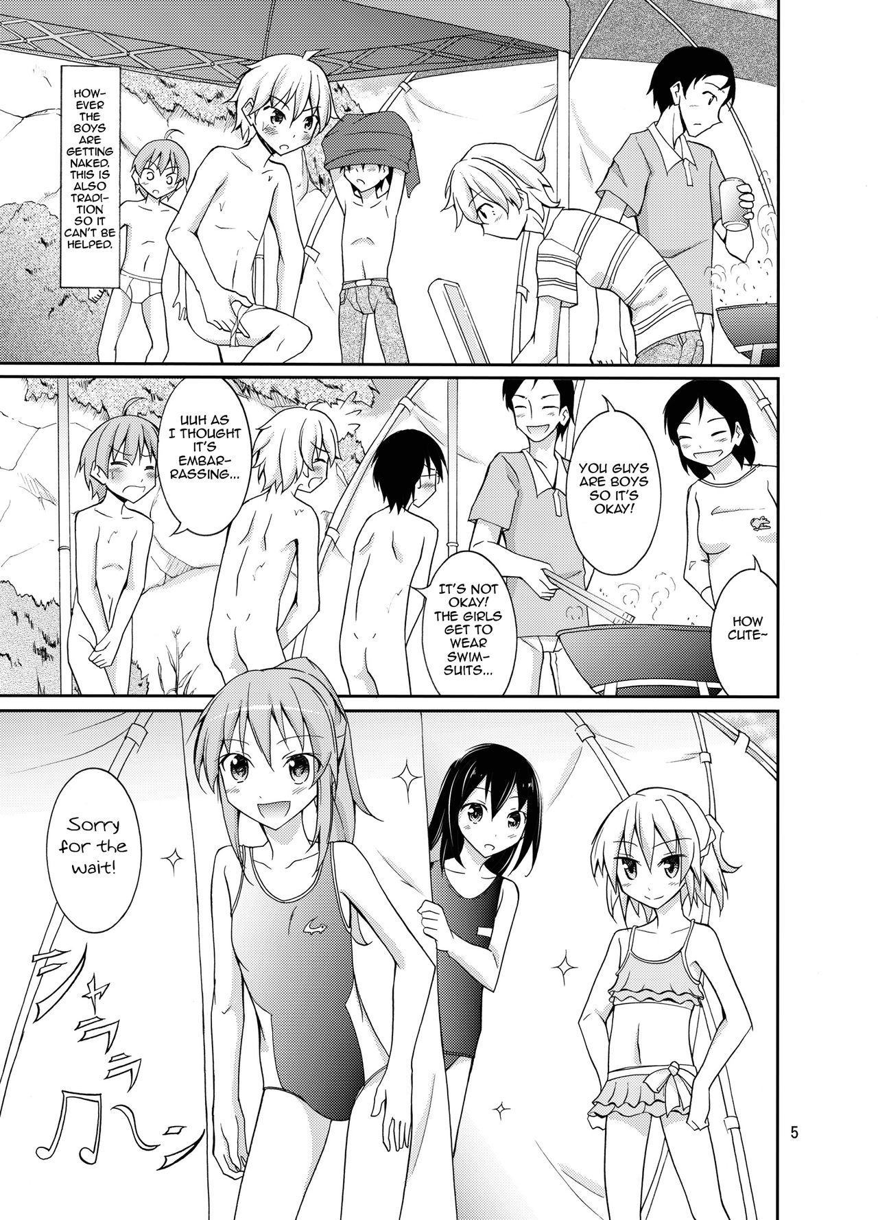 Supponpon de Chounaikai Camp - Naked with the Neighbourhood Association Camp page 5 full