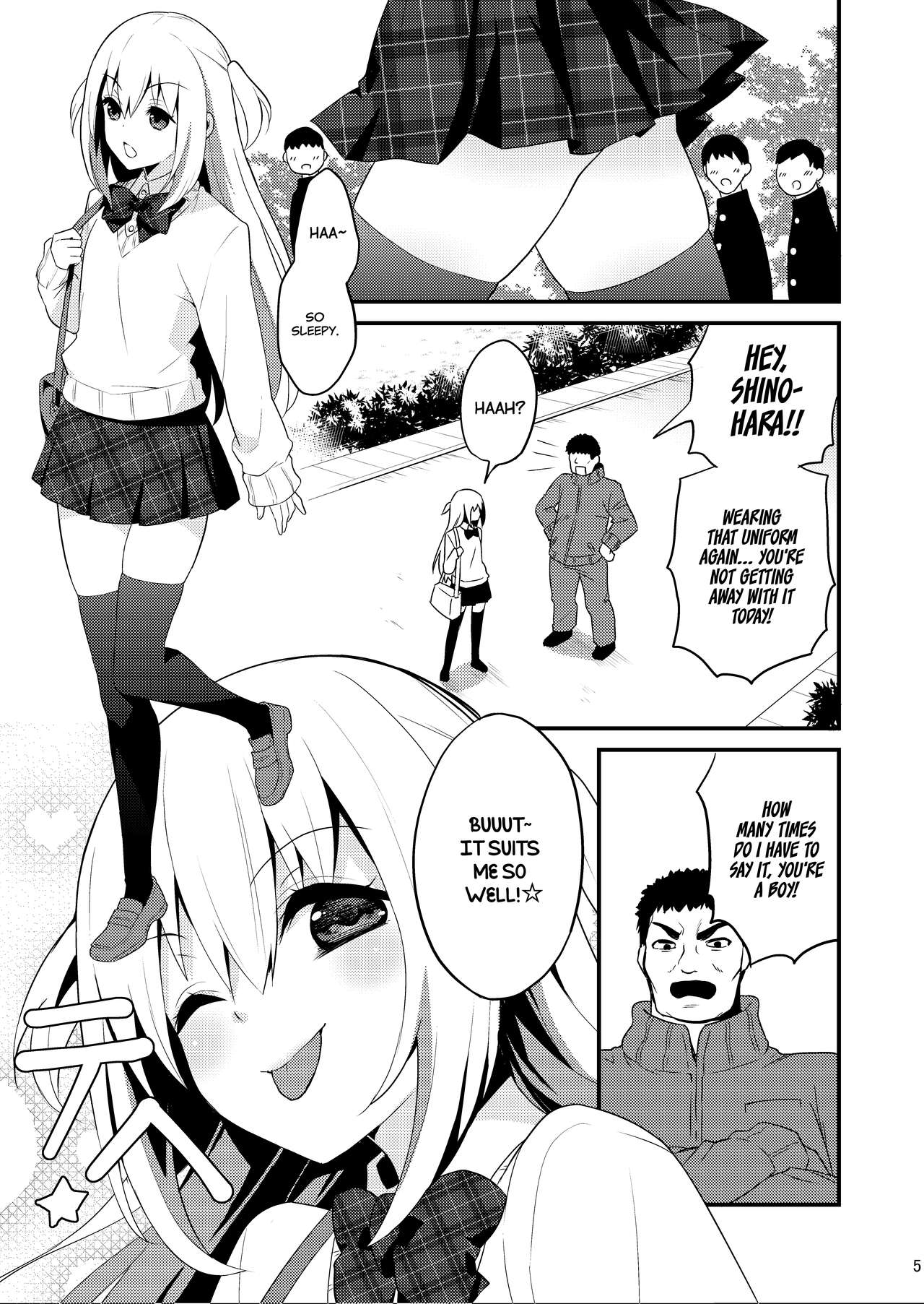Seikatsu Shidou Shojo Bitch na Otokonoko o Zecchou Kyousei  =White Symphony= page 4 full