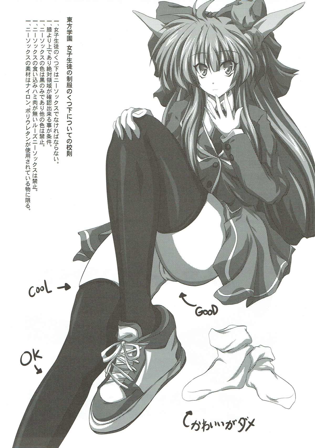 Touhou Gakuen Knee Socks Igai wa Kousoku Ihan page 2 full