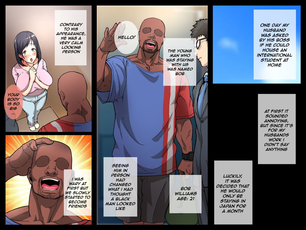 Kokujin Ryuugakusei ni Netorareru Hitozuma ~Zenpen~ | Wife NTR'd by a Black Exchange Student Part 1 page 3 full