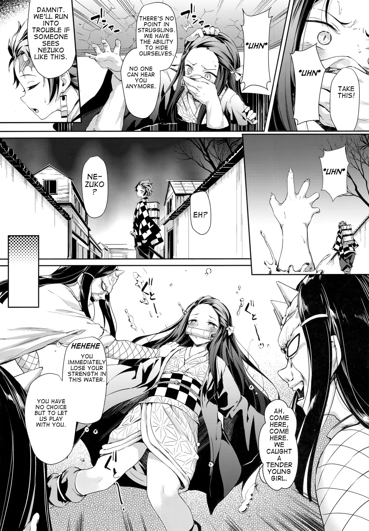 Moshi Nezuko ga Warui Hito ni Tsukamattara... page 4 full