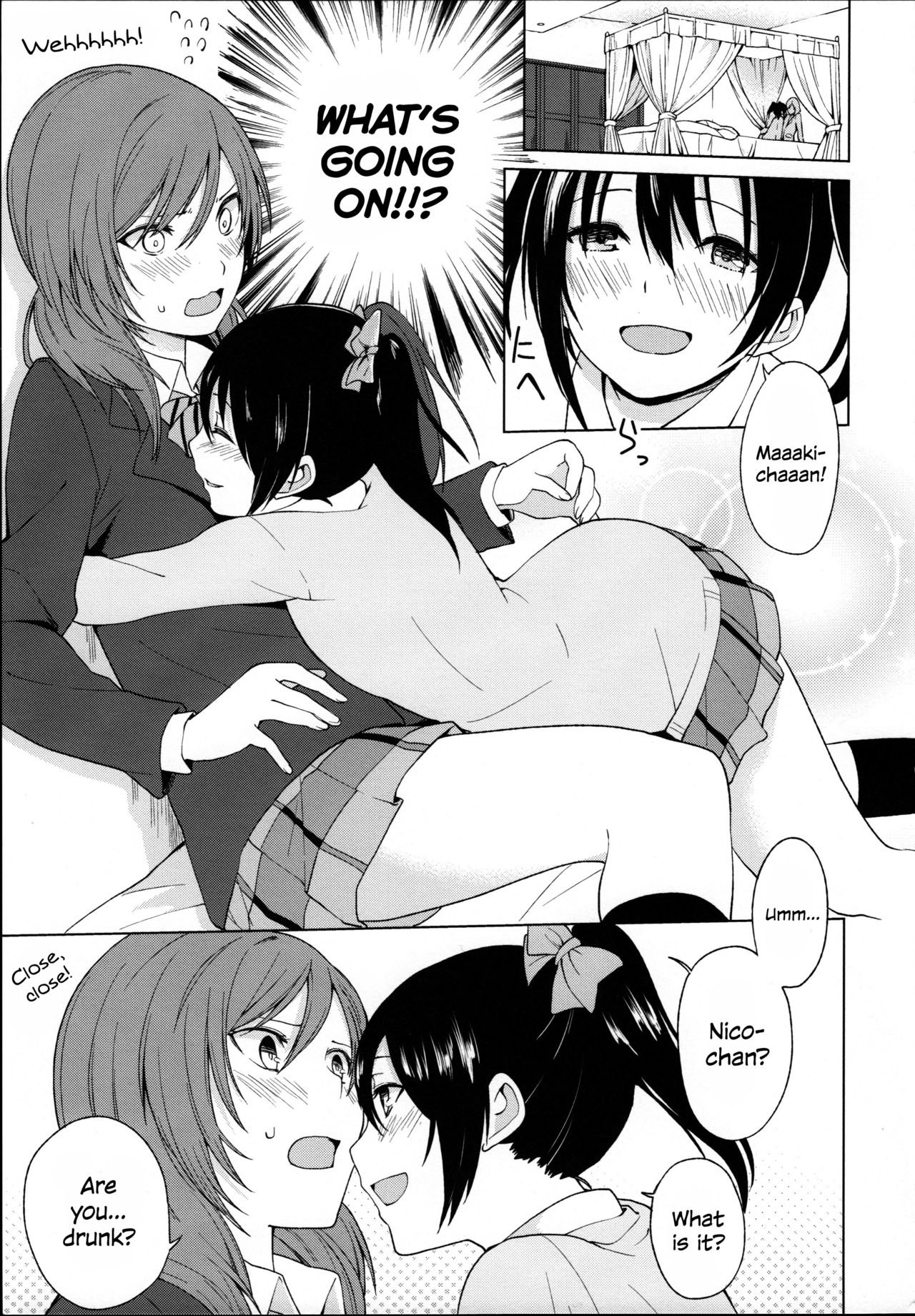 Nico-chan to Haeteru Maki-chan ga Ecchi na Koto Suru dake no Hon | A Book Where Nico-chan and Maki-chan With a Dick Do Sexy Things and Nothing Else page 3 full