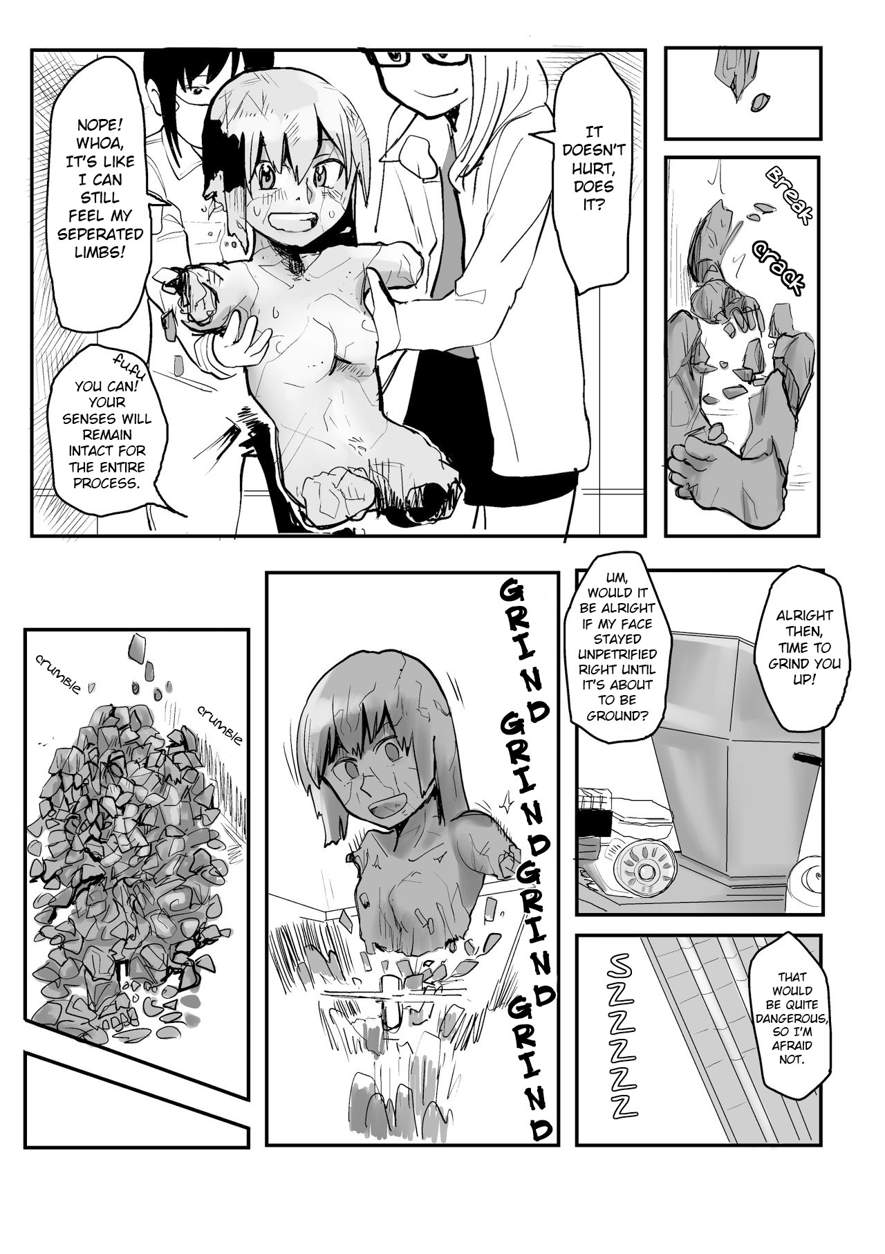 Sekka Shite Konagona ni Saretai Joshi | The Girl Who Wanted to be Petrified and Ground Up page 4 full