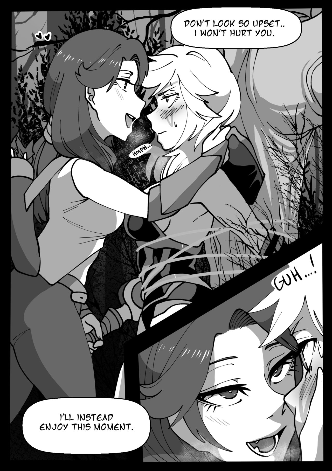 "It's Like A Bad Dream" Windranger x Drow Ranger comic by Riko page 3 full