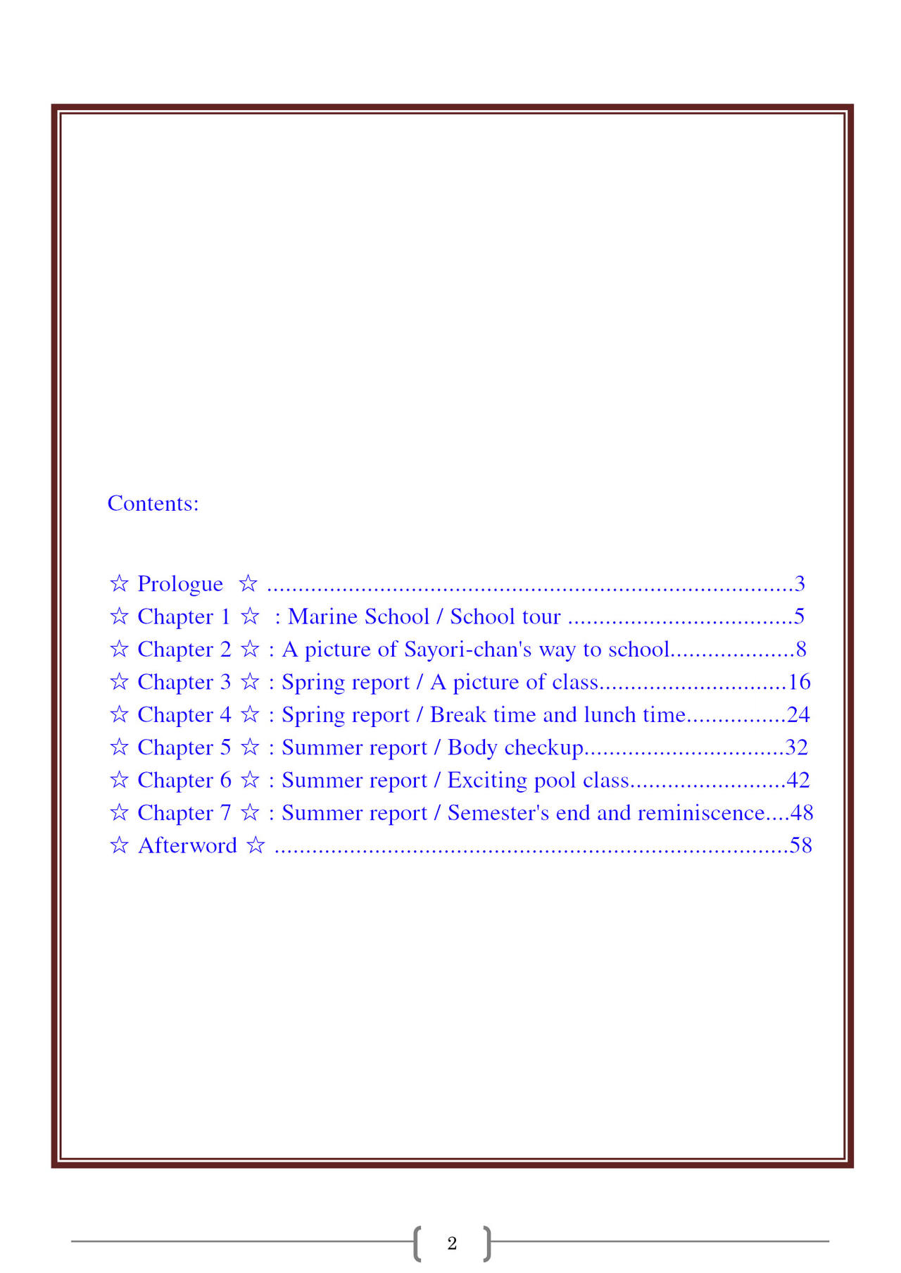 Omutsu na △ Gakkou - Sei Marine Gakuen <Zenpen> - Haru to Natsu no Kiroku page 2 full