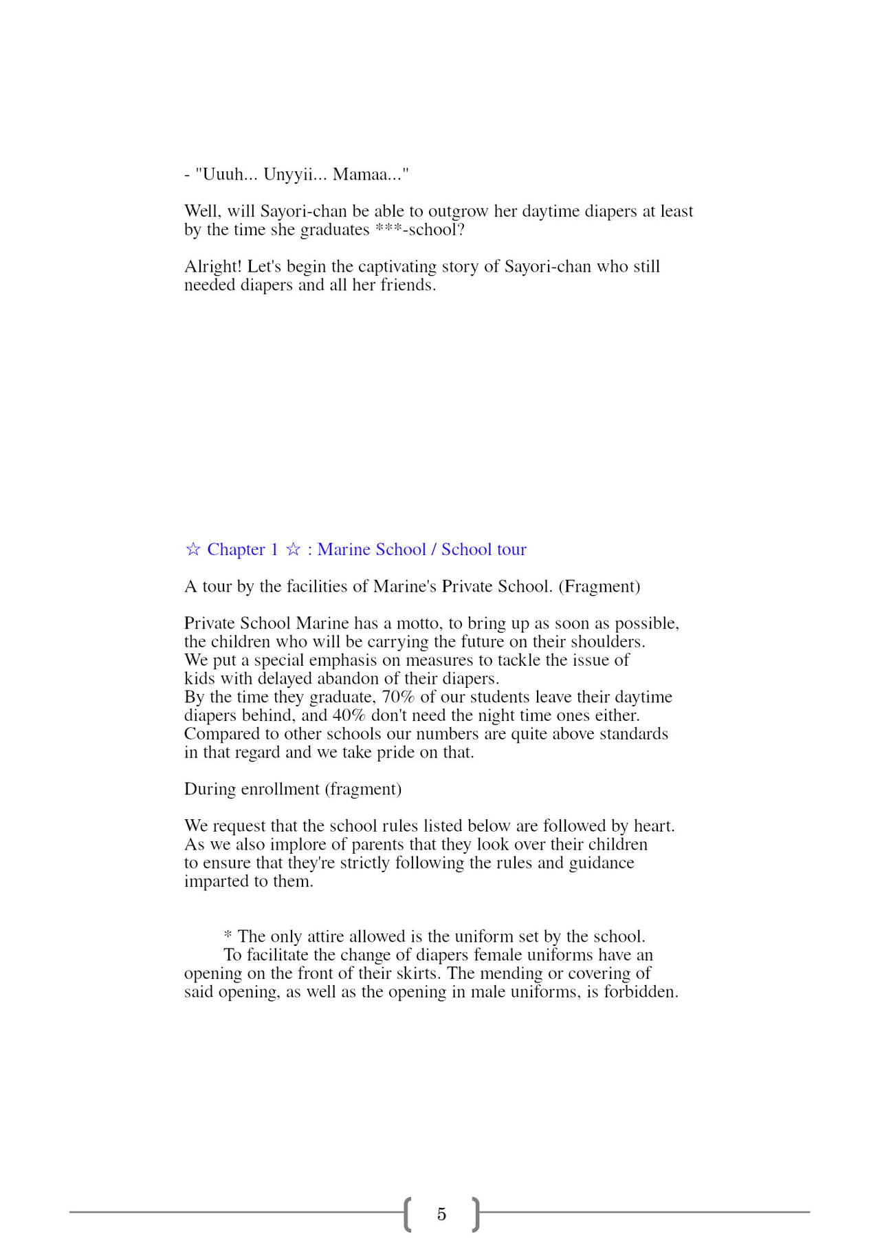 Omutsu na △ Gakkou - Sei Marine Gakuen <Zenpen> - Haru to Natsu no Kiroku page 5 full