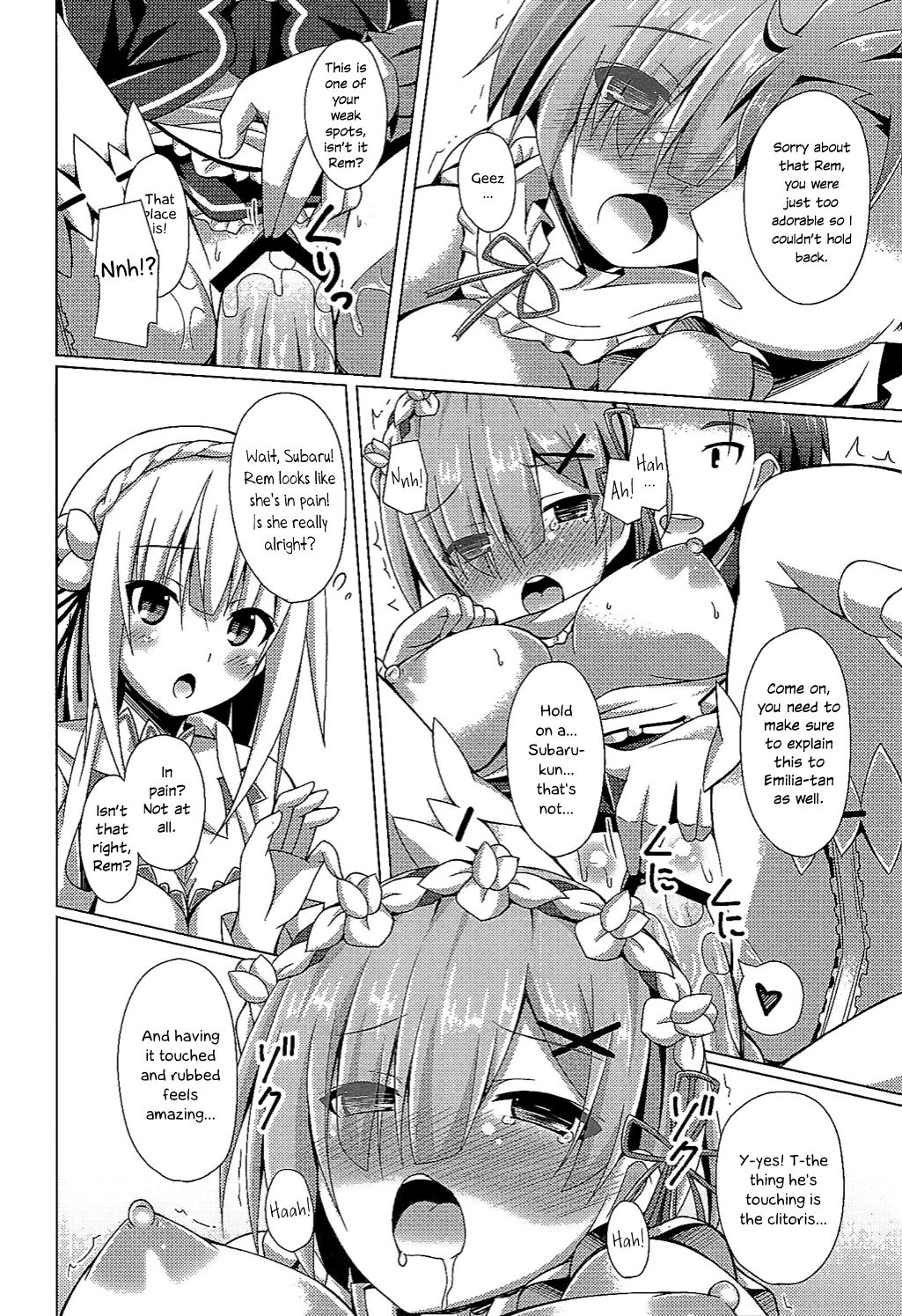 Oshiete Rem Sensei - Emilia-tan to Manabu Hajimete no SEX | Teach me, Rem-sensei! An introduction to sex with Emilia-tan page 9 full