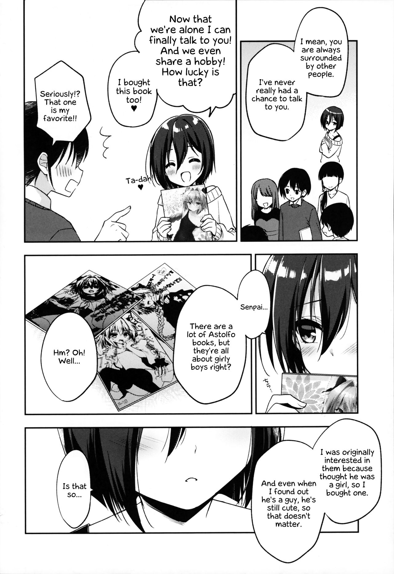 Astolfo Cos no Kouhai ni Kokuhaku Sarete Sex Shita Hanashi | A Story About My Astolfo Cosplaying Kouhai  Confessing His Love and Having Sex. page 5 full