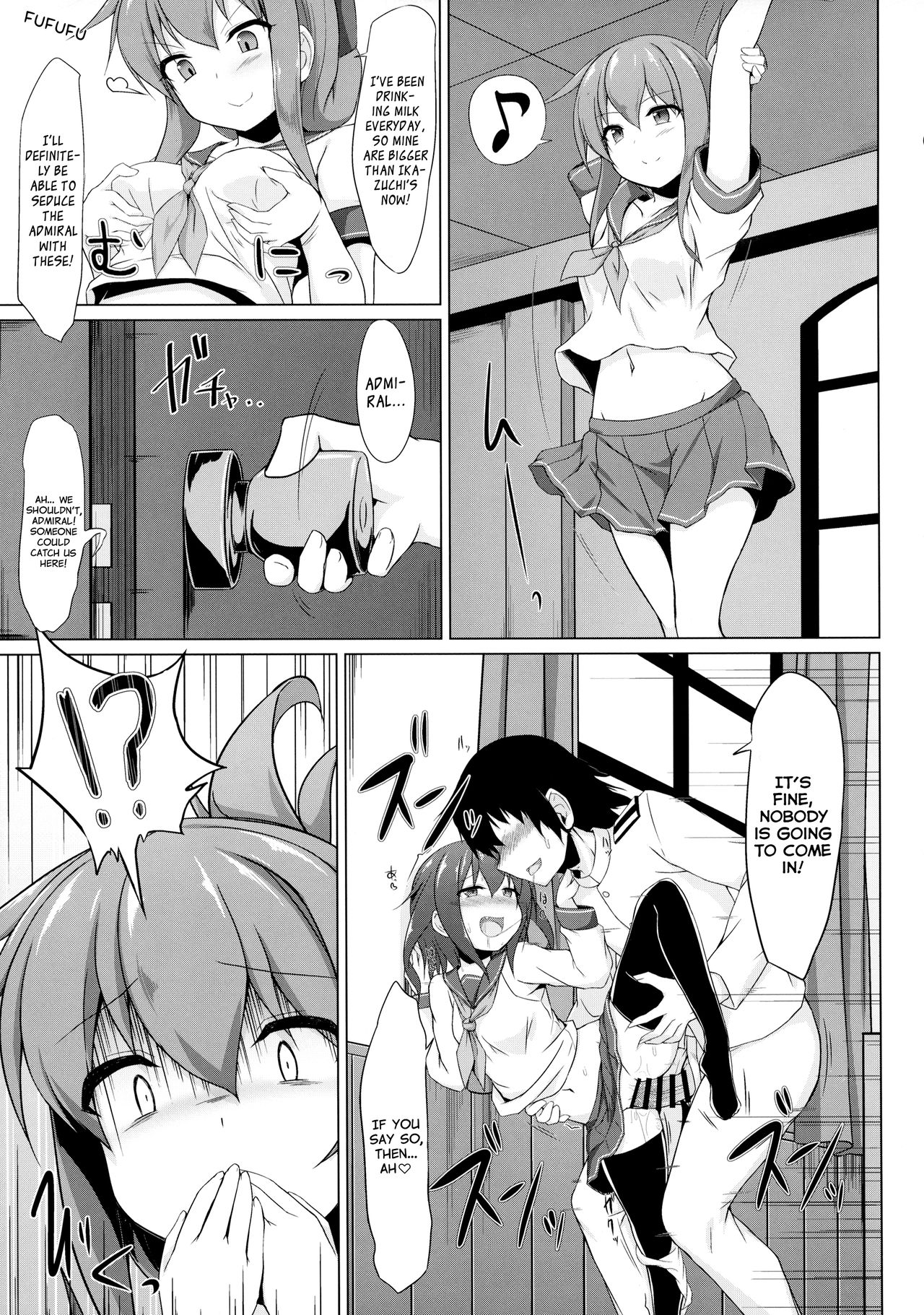 Ikazuchi to Inazuma wa Shireikan no Aka-chan ga Hoshii no desu!! | Ikazuchi and Inazuma Wants the Admiral's Babies!! page 5 full